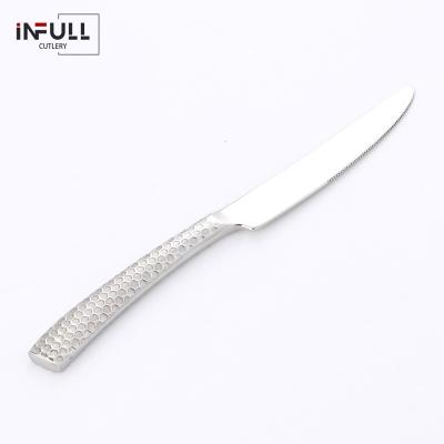 China Sustainable Food Grade 304 Stainless Steel Mirror Polished Cutlery Flatware Knife Silverware Flatware for sale