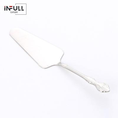 China Cream Serrated Edge Stainless Steel Pizza Shovel Cake Slicer Knife Kitchen Tool Baking Instruments for sale