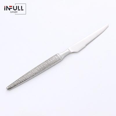 China Sustainable Vintage Style Stainless Steel Table Knife Silverware England Knife for sale