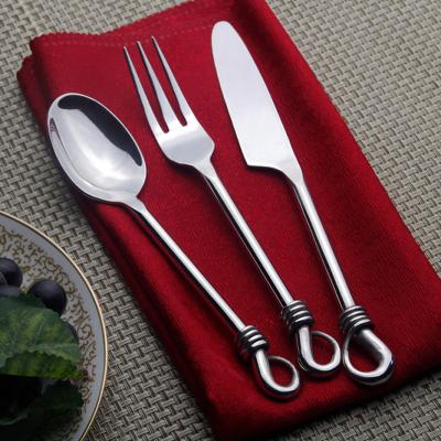 China Viable INFULL 304 Stainless Steel Table Knife Table Fork Table Spoon Dessert Fork Set for sale