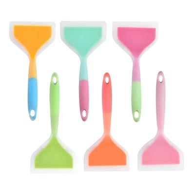 China Durable 3 Colors Cooking Kitchen Utensils Silicone Spatula Non-Stick Tools Bake Tools Heat Resistant Non-Stick Silicone Silicon for sale