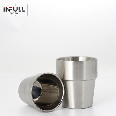 China Viable Pint Mugs Stainless Steel Stackable Pint Cup Tumblers For Travel Metal For Drinking Outside Reusable Steel Cups for sale