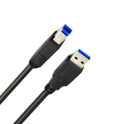 China Efficient Mobile Phone USB 3.0 Fast Speed ​​Transfer Black Customized Logo Male Type B To Type A Print Male Scan Cable for sale