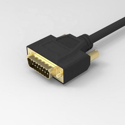 China Suppliers China COMPUTER D-sub 15 Pin Video Connector Cables VGA PVC Male Cable Wholesale Black for sale