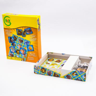 China Paper Children's Game Cards , Children's Puzzles Searching For Matching Animal Toys for sale