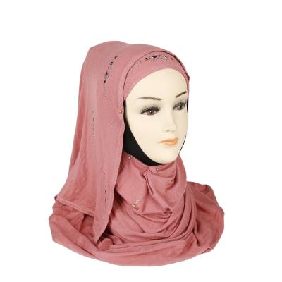 China Wholesale Best Quality Customizable Muslim Women Simple Tank Top Hijab Scarf Solid Color Scarf Hijab for sale