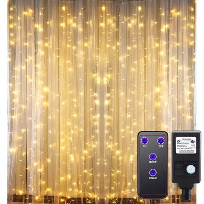 China AC LED Curtain Light 110V 220V 3m 320 LED Curtain Light 110V 220V Christmas Lights Outdoor Fairy Lights Garden Stage Decoration LED Drop Party for sale