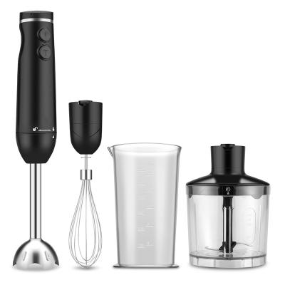 China Handheld Design Food Blender Grinder, 4 in 1 Hand Blender Set Egg Beater with 500ML 600ML Cleaver Cup for sale