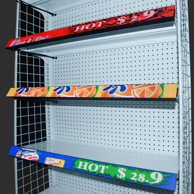 China Indoor Smart Shelf Advertising Screen Supermarket Shelf Led Advertising Display P1.25 COB Led Shelf Display for sale