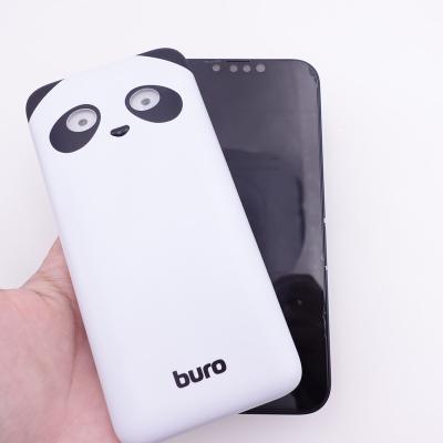 China Manufacturer indoor outdoor ready to ship cartoon power bank 10000 mAh panda large capacity charging bank for mobile phone for sale