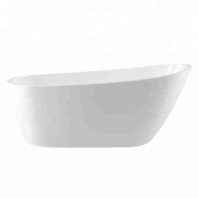 China OEM Waltmal Free Service Portable Acrylic Left Drain Free Deep Bathtub In White WTM-02526 for sale