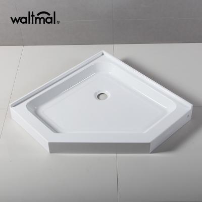 China Bathroom Approved Diamond Shape Integral Flange cUPC Shower Pan / Base for sale