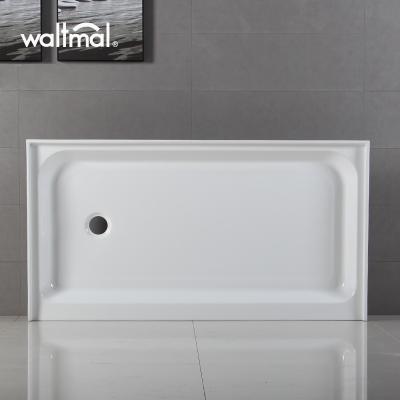 China Modern Waltmal Rectangle-Shape Bathroom Shower Trays for sale