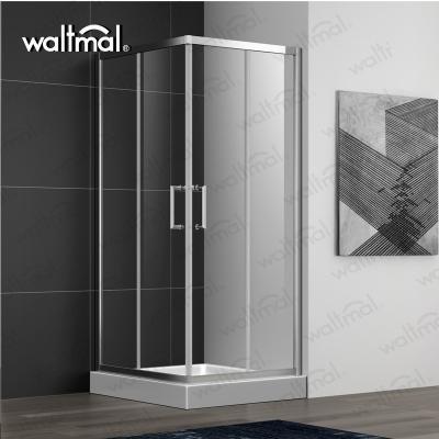 China With 2019 New Design Two Frame Single Sliding Glass Shower Room With Aluminum Alloy Frame for sale