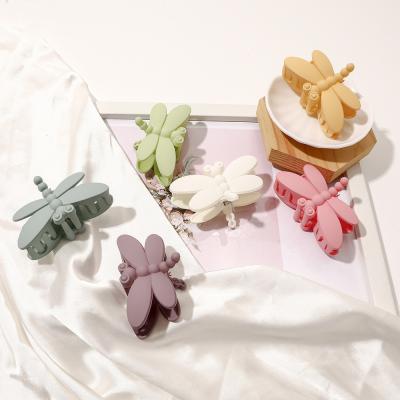 China RARA 8.5CM Fashion Hair Accessories Trendy Women's Hair Clips Plastic Dragonfly Hair Claws Wholesale for sale