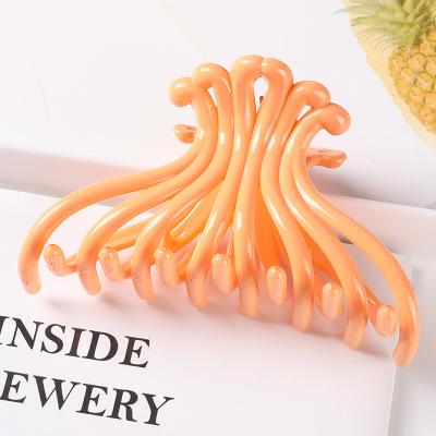 China Women Hair Claw RARA 10.5CM Factory Supply Fashionable Plastic Insti Hair Claw Custom Logo Octopus Hair Clip Hot Selling Hair Accessories Big Size for sale