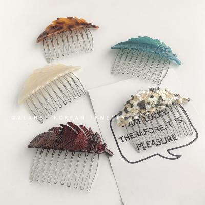 China Fashion RARA 8.2CM Hot Sale Ins Fashion Hair Accessories Wholesale Custom Colored Acetate Hair Comb for sale