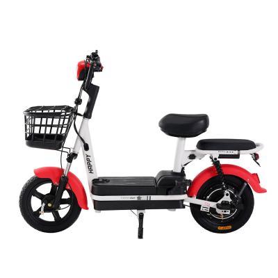 China Power 2 High Carbon Steel Wheels Electric Bicycle 350W Bike For Daily Life And Electric Take-out for sale