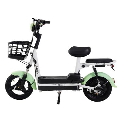 China 2022 Adult 48V 350W High Carbon Steel Cheap Electric Bike CE Electric Bicycle Moped With Pedal for sale