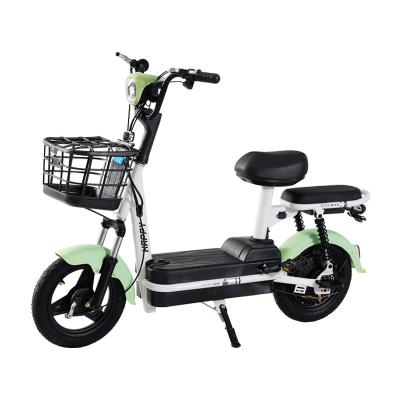 China CE 350W 48V 14A high carbon steel electric bike with pedals electric bicycle with moving battery for sale