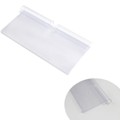 China Application Retail Supermarket Buries PVC Price Tag Hook Label Plastic Label Card Cover Transparent Adhesive Label Products for sale