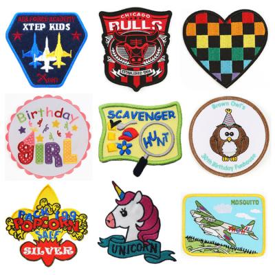 China 3D China supplier custom kids embroidery patches for clothing for sale