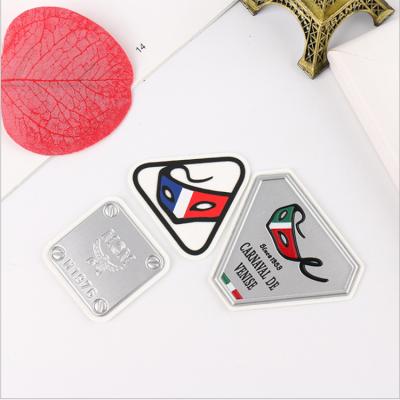 China Custom 3D 3D Embossed Iron On High Frequency Heat Transfer TPU Patch for sale