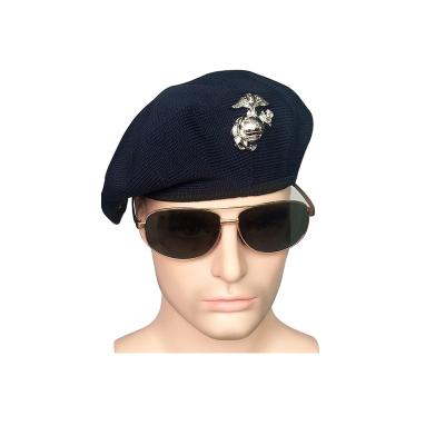 China Wholesale 100% Wool Army Beret Women Men Custom Military Hat Green Wool Beret Hat for sale