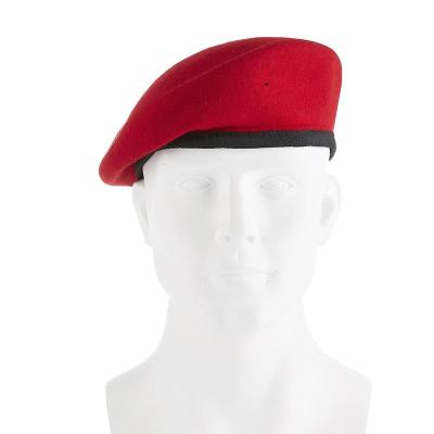 China Factory Price Custom Made Red Army Beret Eco - Friendly Wool Military Berets for sale