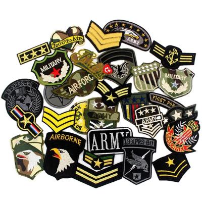 China USA Army Patch Tactical Hook Logo Star Embroidered Customized Military Patch for sale