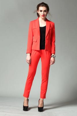 China 2014 fashions suit anti-shrink jacket, large size pants, ladies leisure suit for sale