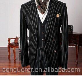 China Italian New Style Men's Anti-pilling Winter Stripe Suit SHT1030 for sale