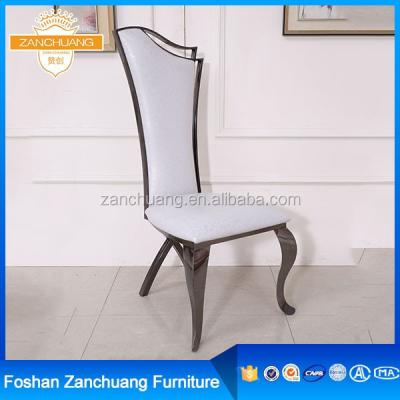 China Modern Styling Chairs Fashion Design Foshan Dining Chairs With Steel Legs for sale