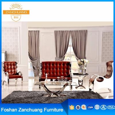 China Luxury Tufted Luxury Leather Couches Red Sectional Arabic French Recliner Couch Sets for sale