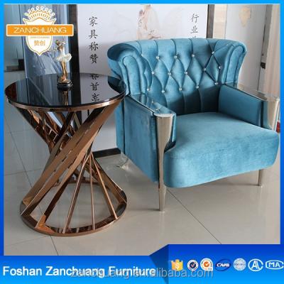 China New Classic Sectional Furniture Cafe European Style Sofa Luxury Velvet Sofa for sale