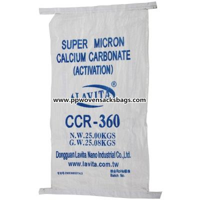 China Polypropylene Valve Sealed Bags / 25 PP Woven Valve Sacks for Calcium Carbonate for sale