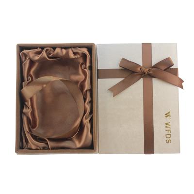 China Recycled Materials Factory Direct Gift Box Storage Box Cardboard Packaging Box With Ribbon Decoration for sale