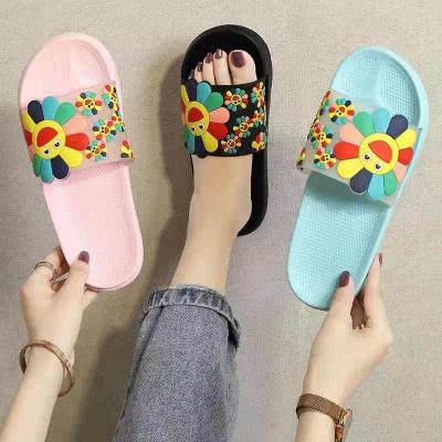 China Waterproof House Shoes Slipper Beach Summer For Women Fashion Lady Pvc Girls Women Slippers Shoe Wholesale for sale