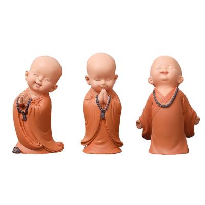 China Home Decoration Handicrafts A large number of special wholesale Zen small monk lovely tea table office home decorations for sale