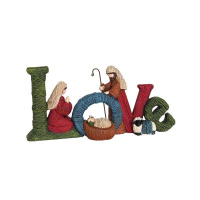 China Home Decoration Handicrafts Popular European English Letter Ornament Love/FAMILY Home Desktop Decoration Holiday Gift for sale