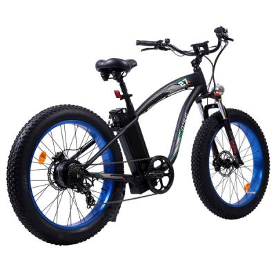 China New Arrival Factory Price Ecotric Alloy 26inch Fat Tire ebike 48V 750W Hammer Mountain Aluminum Bicycle With PAS System for sale