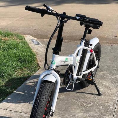 China City Folding Ebike Ecotric 20 Inch 500W Lithium Battery Assisted Speed ​​Snow Electric Off-Road Vehicle Motorized Bicycle Variable B for sale