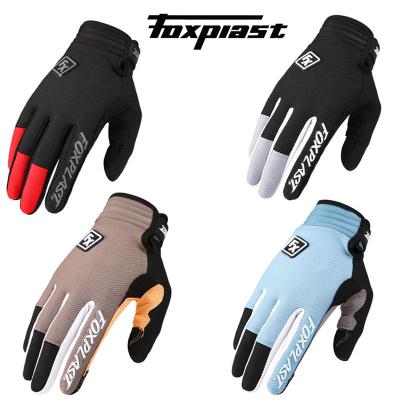 China Foxplast Sensitive Men's Full Finger Off Road Motorcycle Glove Dirt Bike Street Moto scooter mtb gloves for sale