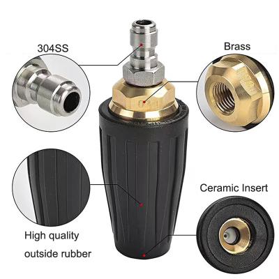 China High Hardness High Pressure Power Washer Spinning Turbo Nozzle For Car Wash for sale