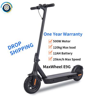 China 2022 Unisex Fast Electric Scooter E9G 500W Scooter Drum Brake Smart Portable Foldable Scooter for sale