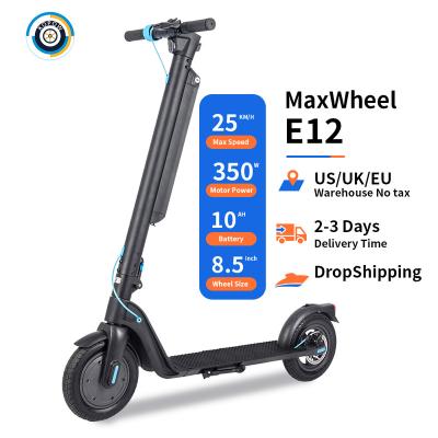 China Electric Scooter E12 350W 10AH Battery Carrier Scooter Unisex Foldable Personal Electric Smart Scooter Double Brake for sale