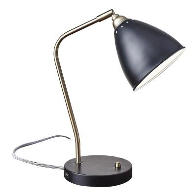 China Fashion Modern Light Luxury Decoration Bedroom Hotel ZG Antique Brass Desk Lamp for sale