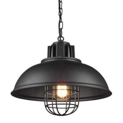 China ZG Industrial Style Metal Chandelier 1-Light Industrial Dome Pendant Light E26 Hanging Bulb Base for sale