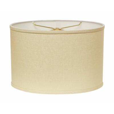 China 100% Eco-friendly ZG Classic Style Handmade Canvas Ellipse Lamp Shade Four Kinds 4 Size For Choosing Shade Lamps Decorate for sale