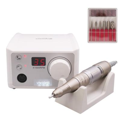 China High Quality Plastic Manicure Custom Cosmetic Pedicure Nail Drill 35000RPM 65W Electric Acrylic Nail Drill Machine for sale